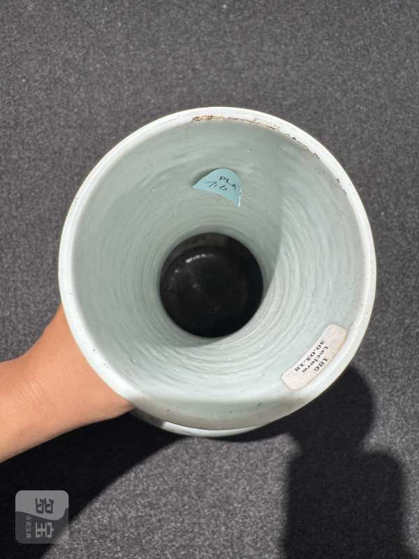 清乾隆 青花釉里红凤舞九天图荸荠瓶 - 图6